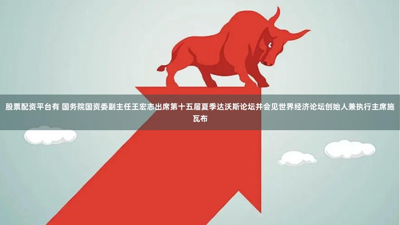 股票配资平台有 国务院国资委副主任王宏志出席第十五届夏季达沃斯论坛并会见世界经济论坛创始人兼执行主席施瓦布