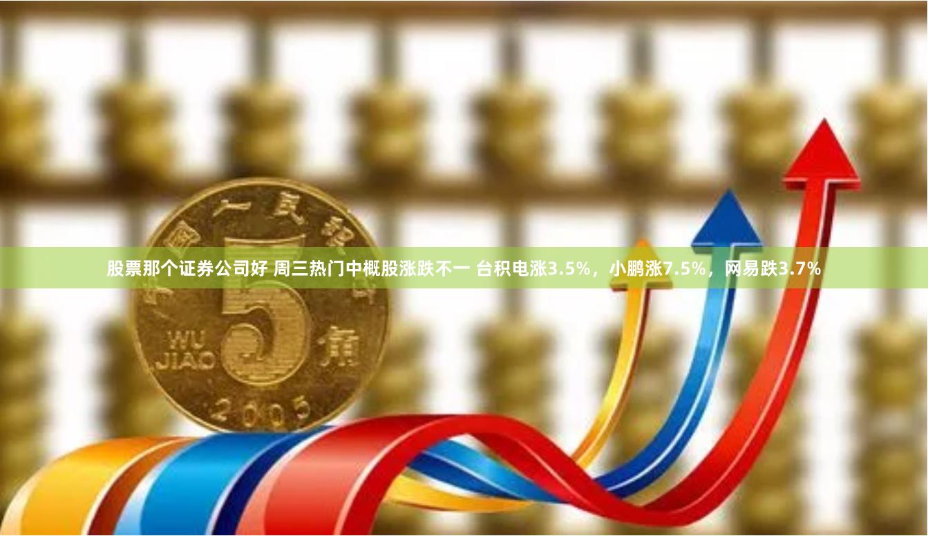 股票那个证券公司好 周三热门中概股涨跌不一 台积电涨3.5%，小鹏涨7.5%，网易跌3.7%