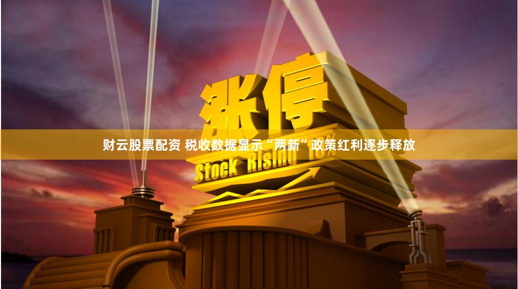 财云股票配资 税收数据显示“两新”政策红利逐步释放